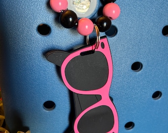 Sunglasses Bogg Bag Tote Hanging Charm with beads