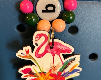 Flamingo bogg Bag Charm Keychain