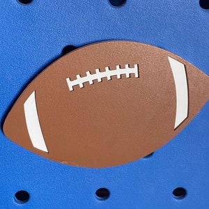 Football Bogg Bag button charm