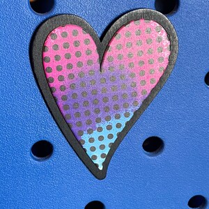 Heart Bogg Bag button charm