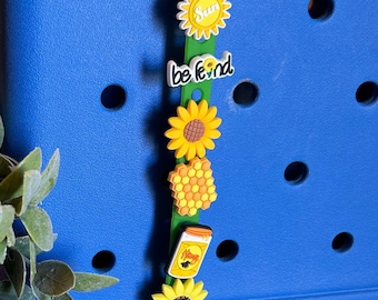 Sunny themed Bogg Bag keychain charms