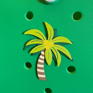 Palm tree Bogg Bag Button Charm