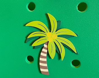 Palm tree Bogg Bag Button Charm