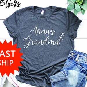 Personalized Grandma Shirt,Mother&#39;s Day Gift,Woman Tee,Custom Grandma Shirt,Grandma Birthday Shirt,Gift For Mama,New Grandma Shirt,Mom Shirt