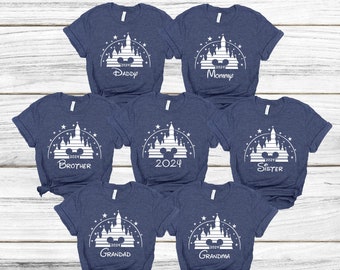 Custom Disney 2025 Family Vacation Shirt, Family Trip 2025 Shirt, Disney Vacation Shirt, Personalized Family Vacation Outfit, Custom Disney