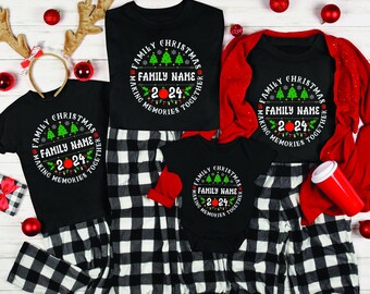 Family Christmas 2025 Making Memories Together Shirts, Custom Family Christmas Tshirt, Making Memories Christmas Family Shirt,Christmas Gift