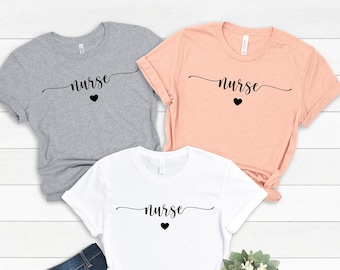 Nurse Shirt, Custom Nurse Shirt, Gift for Nurse, Nurse Shirt Gifts, Nursing Grad Gift, Nursing Shirts, Nursing School, Personalized Gifts