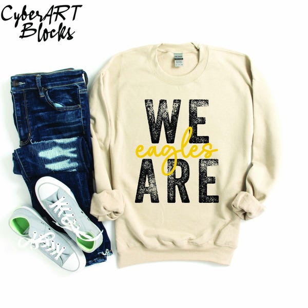 Custom Mascot Sweatshirt, School Team Sweatshirt, Team Mascot Tshirt, School Spirit Shirt, Personalized School Shirt, Matching Team Shirts