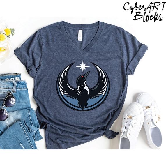 Minnesota Resistance Shirt, MN State Bird Loon Resistance Shirt, Political Protest Tee, Minnesota Loon Starbird Shirt,Minnesota Vneck Tee