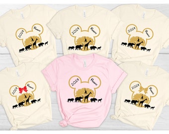 Custom Disney Animal Kingdom Shirts, Family Trip Shirt, Safari Family Matching Shirts, Birthday Shirt, Custom Name Shirt, Friends Shirt