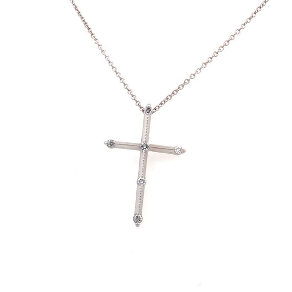 Estate Diamond Cross Pendant