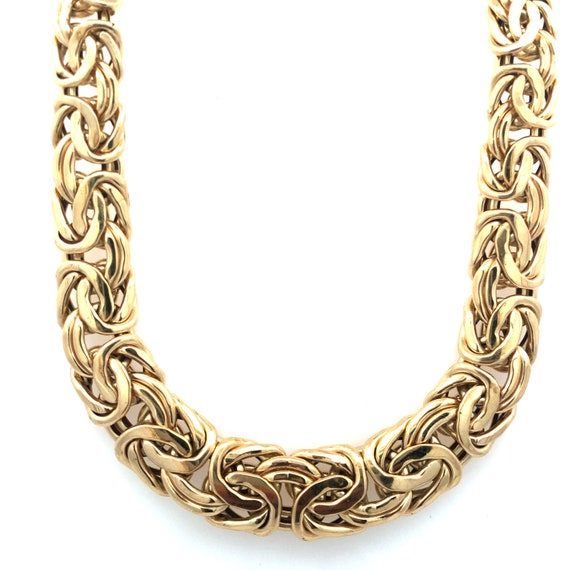 Graduated byzantine shop necklace