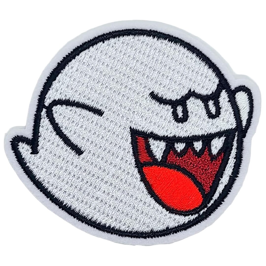 Ghost Boo Mario Game Embroidered Patch 2.5 X 2.25 Inch Iron Etsy