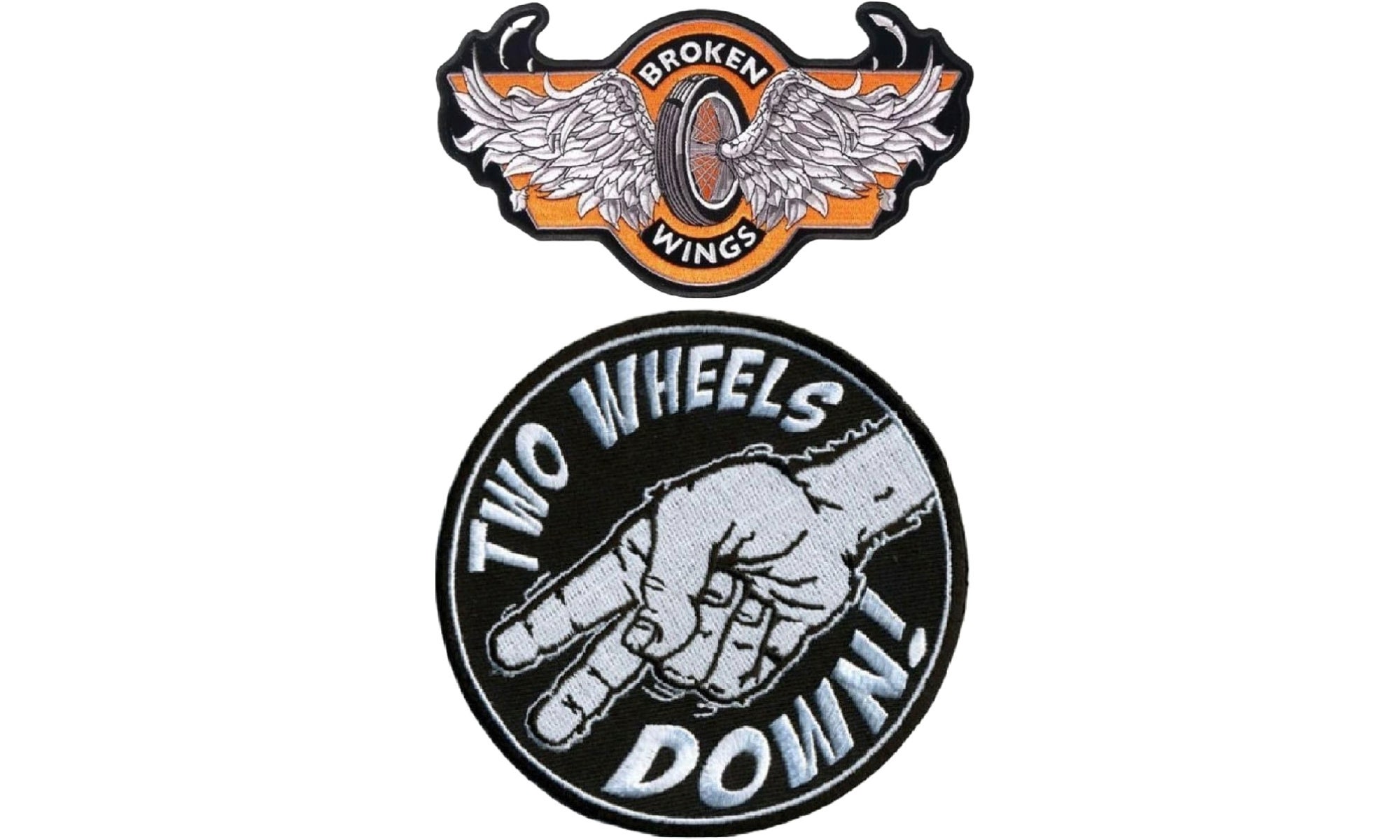 Two Wheels Down Broken Wings Motorcycle Biker Uniform 2PC Etsy