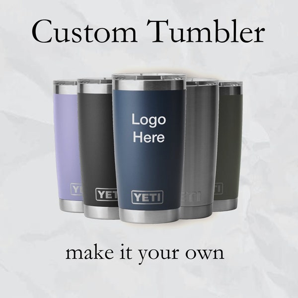 CUSTOM Laser Engraved 20 oz Name or Logo Yeti Tumbler | Holiday Gift, Birthday Gift, Custom Gift | FAST SHIPPING