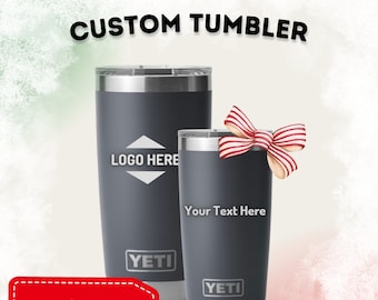 CUSTOM Laser Engraved 20 oz Name or Logo Yeti Tumbler | Holiday Gift, Birthday Gift, Custom Gift | FAST SHIPPING
