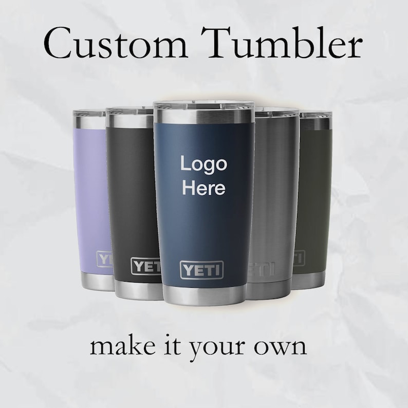 CUSTOM Laser Engraved 20 oz Name or Logo Yeti Tumbler Holiday Gift, Birthday Gift, Custom Gift FAST SHIPPING image 1