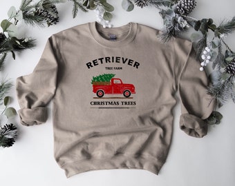 Retriever Farms Dog Christmas Crewneck | Christmas Gift | Festive Crewneck | Holiday Crewneck