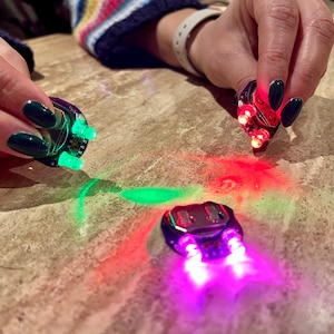 LED rave orbit light Halloween Christmas Present EDM super bright handheld battery powered disco cosplay costume Comic Con hand prop Fursuit