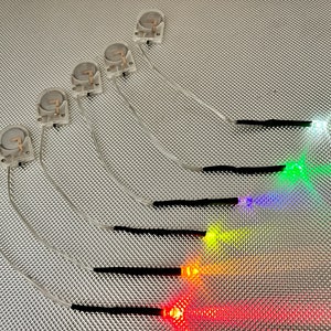 LED light kit costplay Halloween cyberpunk fursuit accessories eyes battery hobby dolls house model RC car UV blacklight colour changing