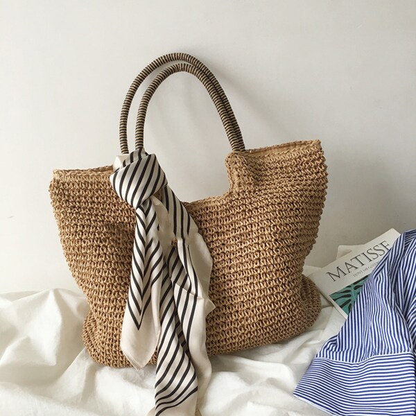 Woven Straw Purse - Etsy