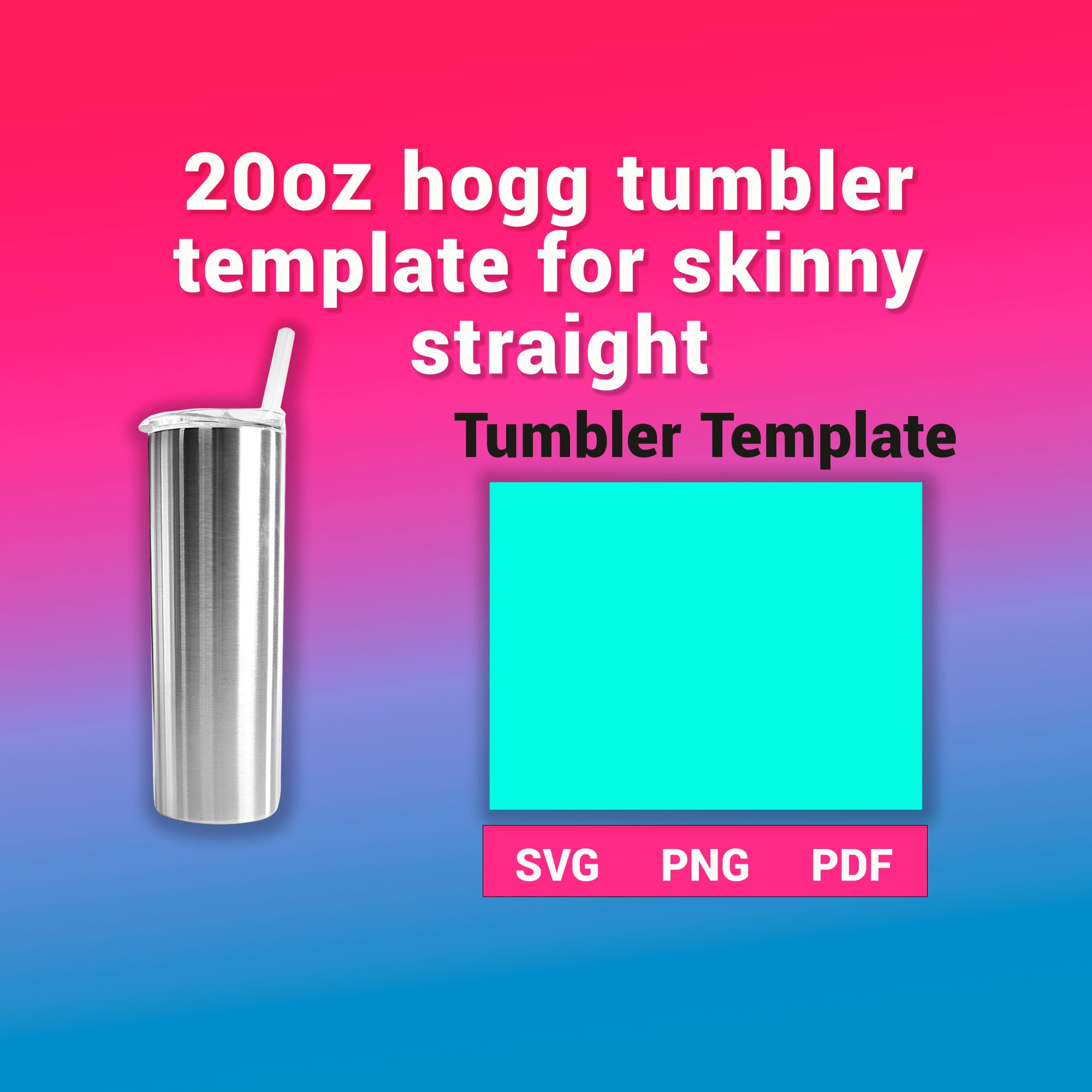20oz Hogg Strawbler Tumbler Template Svg Png Dxf, Hogg Full Wrap for Tumbler,  Hogg 20oz Sublimation Tumbler Template, Hogg Strawbler 