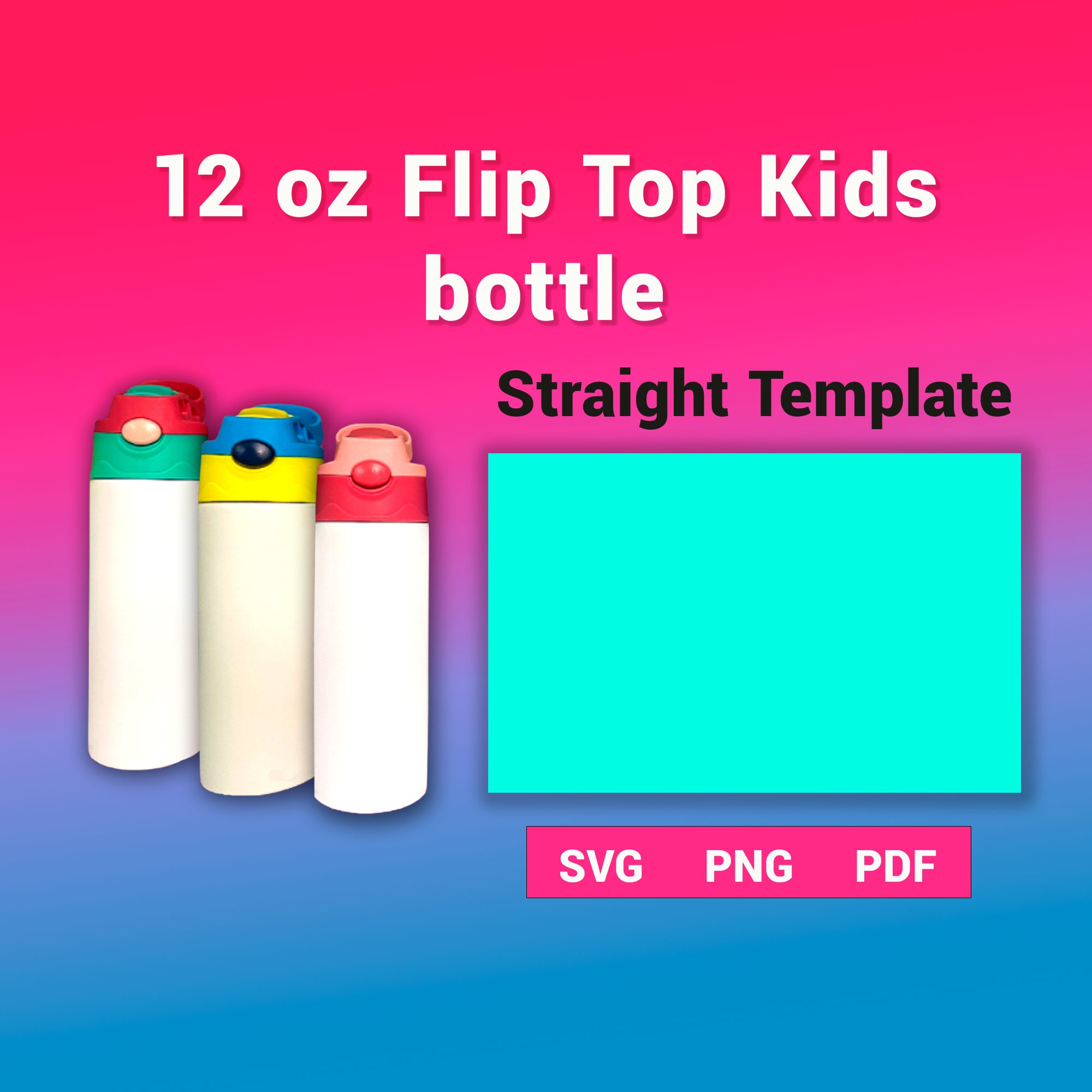 12oz Flip Top Kids Sublimation Tumbler – Light Harvest Designs