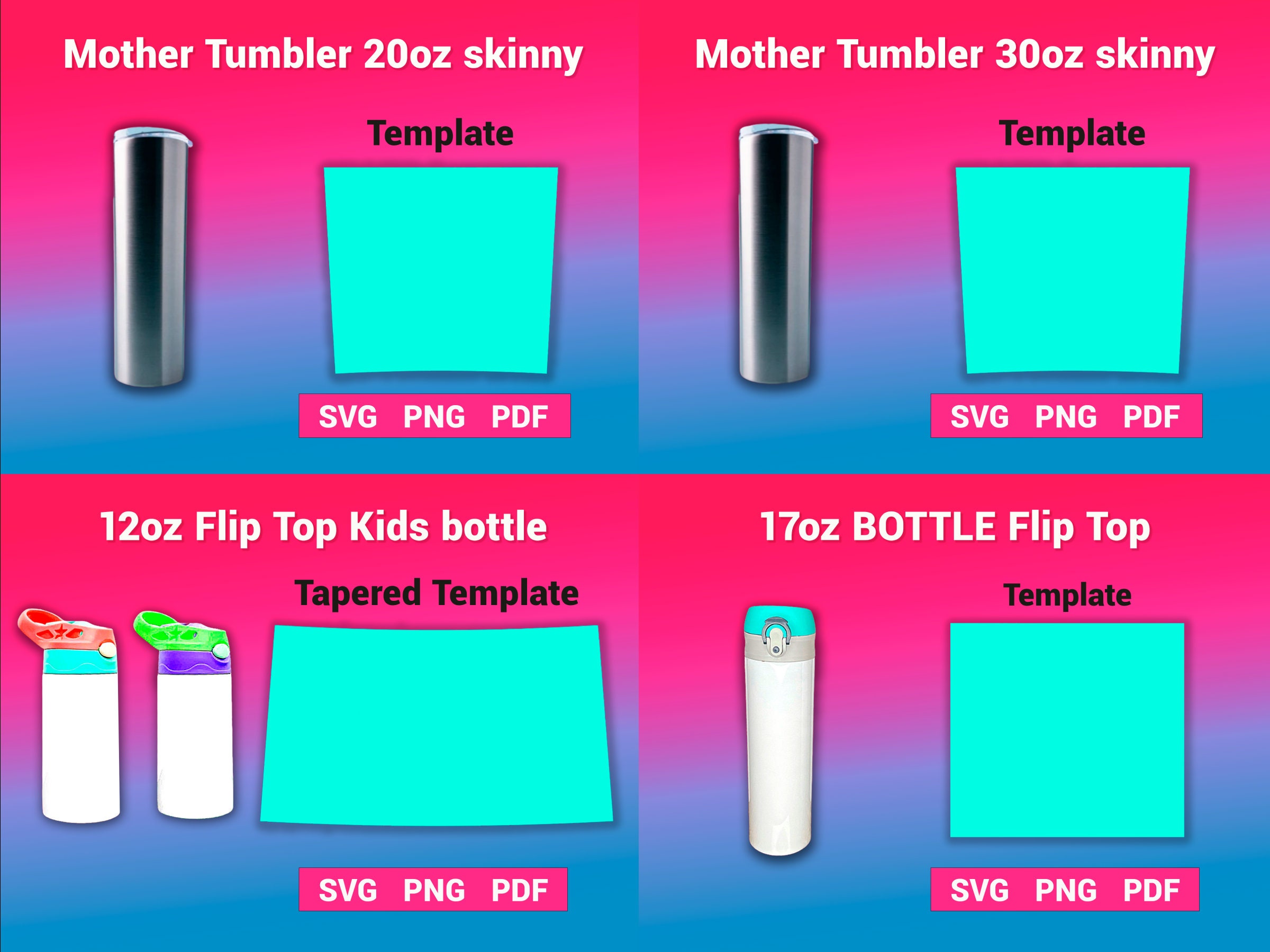 Tumbler Templates SVG Bundle Set 2 Sublimation Templates for Etsy Tumbler Templates SVG Bundle Set 2 Sublimation Templates for Etsy