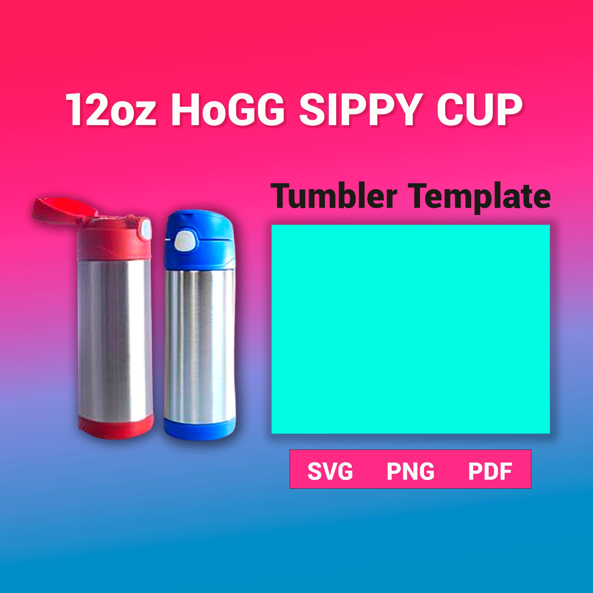 Cactus Sippy Cup Kids Tumbler Design 12oz Tumbler Sublimation Design Flip  Top Tumbler Wrap Digital Download PNG 