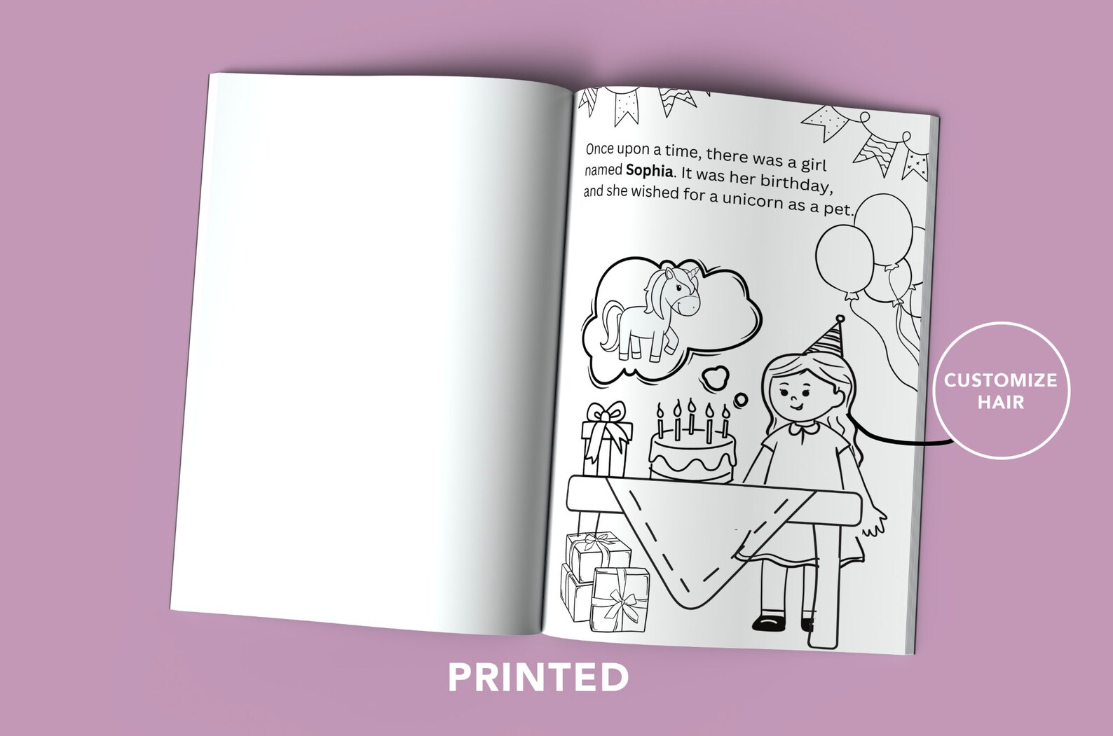 Personalized Coloring Book Party Favor Customized Coloring Etsy