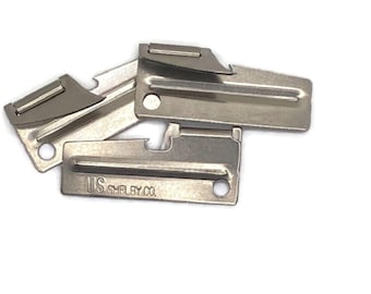 Vintage P38 Can Opener 3-Pack: Original US Military Issue Kitchen Tool
