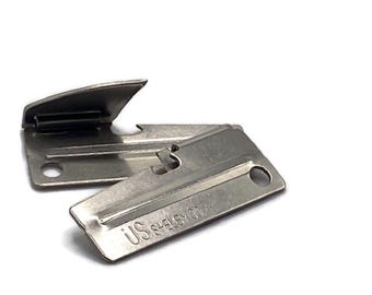 Vintage P38 Can Openers: Original US Military Issue, Shelby Co. (2 Pieces)