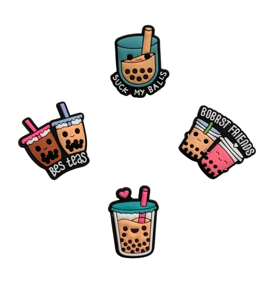 Cute Bubble Tea Croc Charms for Croc Shoes Pick Your Etsy