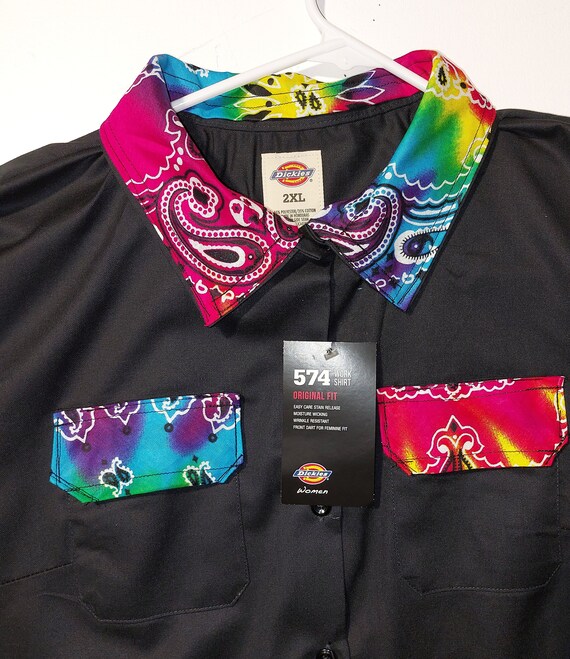 Woman's Custom Dickies Bandana Shirts Etsy