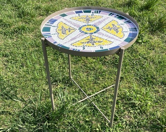 Mosaic round table / Garden table