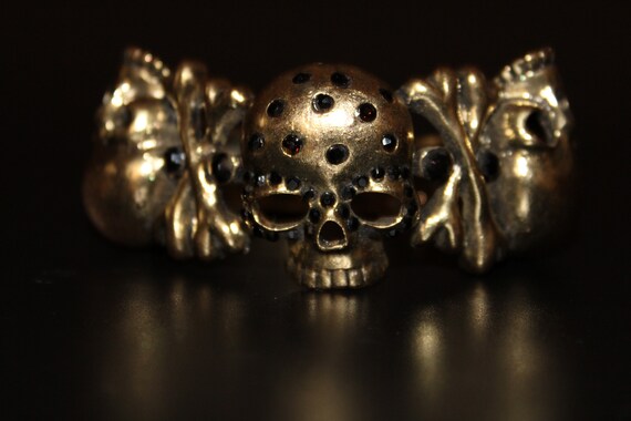 Mother's Day Gift Skull Bracelet, Vintage Skeleto… - image 7