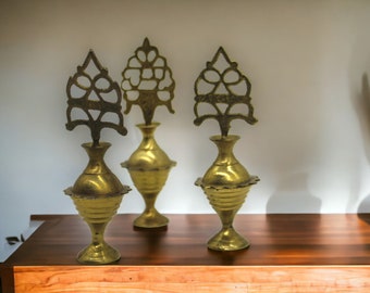 Handmade Brass Vintage Surmedan, Islamic Eyeliner, Decorative Brass Object,Vintage Handcrafted Brass Islamic Eyeliner Perfume Bottle