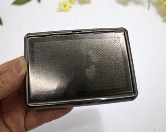 Vintage Metal Cigar Box - Unique Gift for Dad, Brother, or Collector - Decorative Storage Box - Father&#39;s Day Gift Idea - Cigar Storage Box
