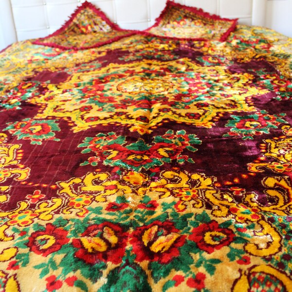 Velvet Bedspread Etsy
