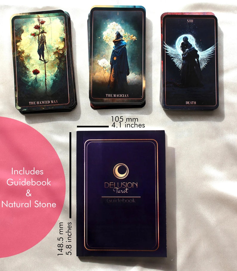 Tarot Deck With Guidebook 78 Cards Tarot Deck Black and Gold Etsy Canada