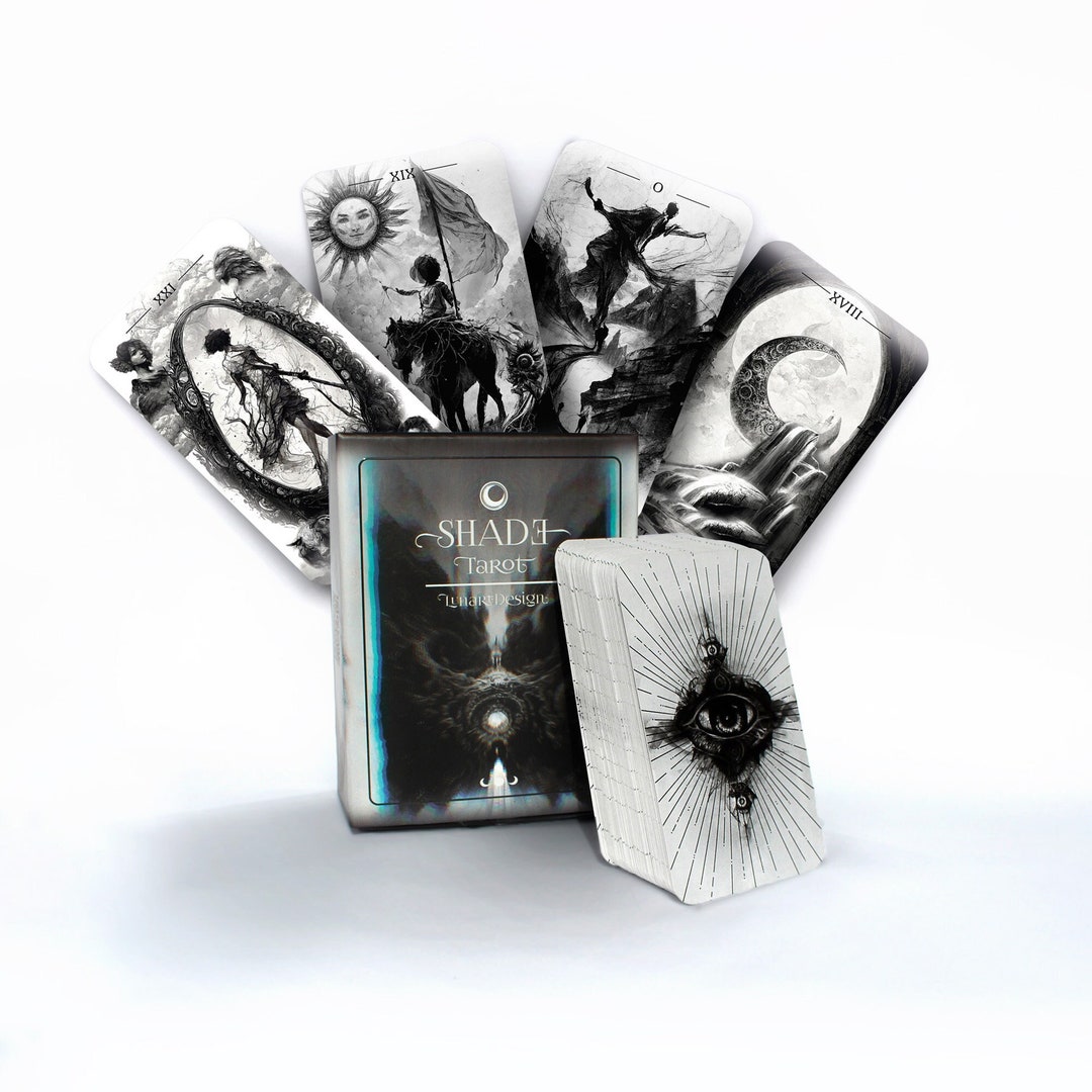 Shade Tarot Deck by Lunart Design, Tarot Deck With Guidebook ...