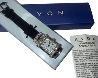 Vintage Avon Romantic Times Swan Genuine Leather Women display picture 2