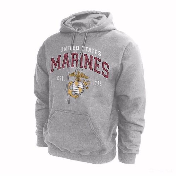 USMC US Marines Vintage Emblem Hoodie - NEUES fast freies Schiff