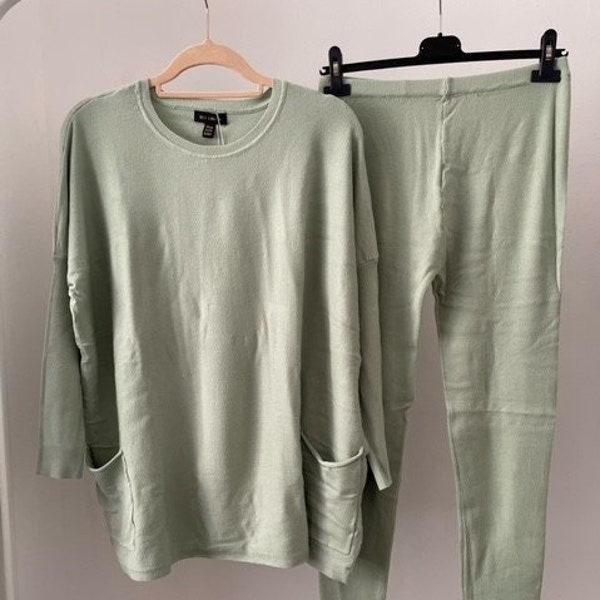 Crew Neck Batwing Lounge Set