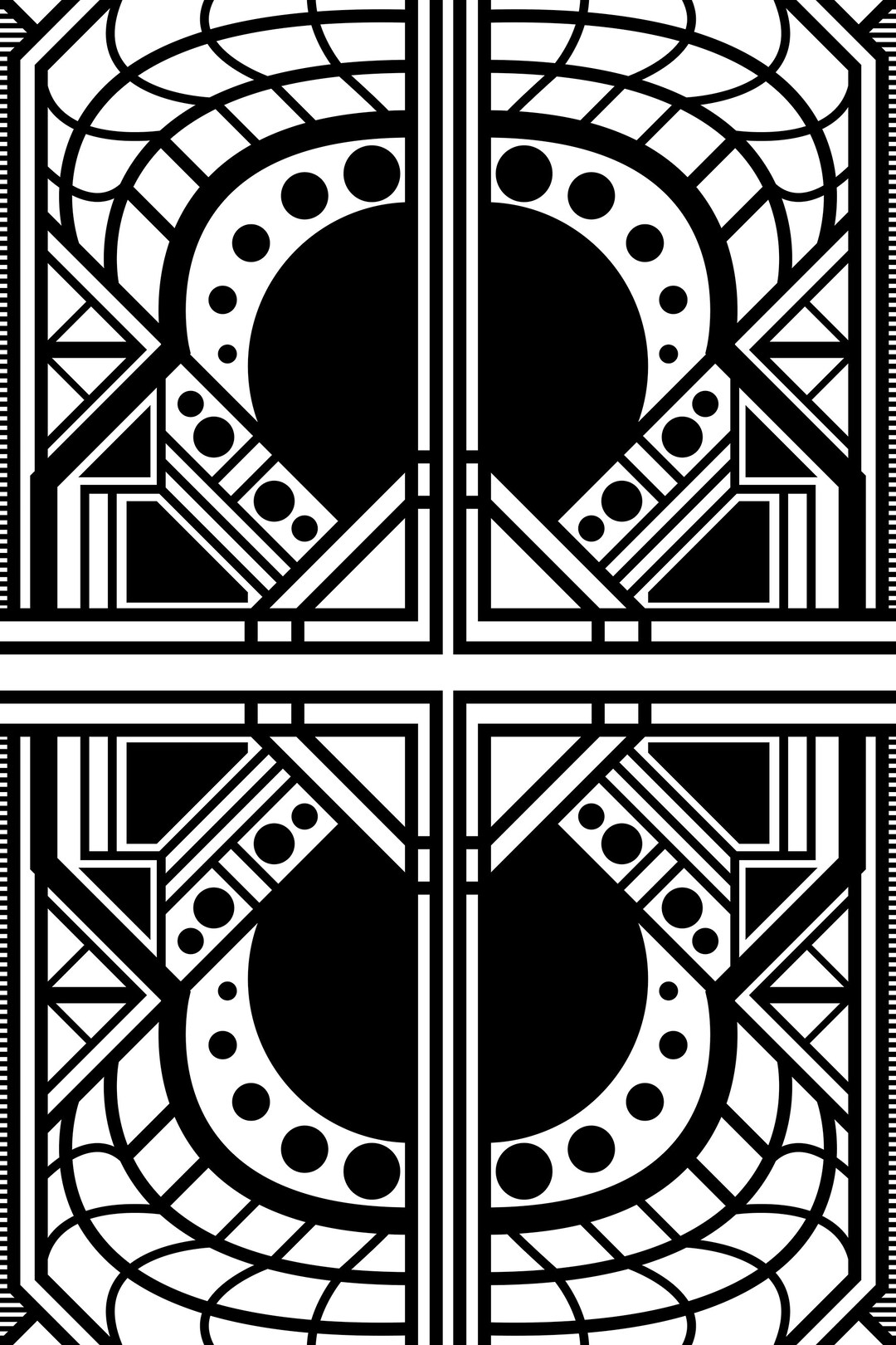 Hourglass Cross Art Deco Design Etsy
