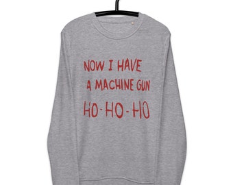 Die Hard Ho Ho Ho Ho Sweatshirt Nerd Christmas Movie Meme Cadeaus voor hem