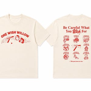 Obsession Vintage Graphic Tee Be Careful What You Wish For Premium Streetwear T-Shirt Retro One Wish Willow Black Tee