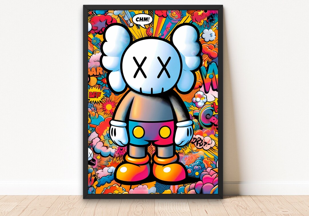 KAWS Poster, Printable Hypebeast Kaws Figure Poster, Kaws Poster Print