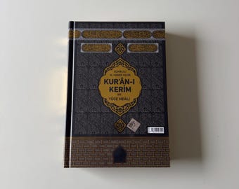 Quran with Turkish Translation, Bilingual Arabic-Turkish Edition, Gold Cover, Ramadan and Eid Gift