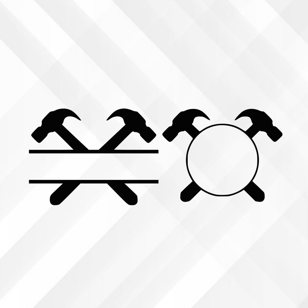 Hammer Svg Tools Svg Split Hammer Svg Hammer Monogram Svg Etsy Australia